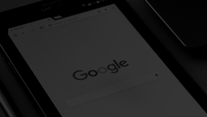 google on a screen