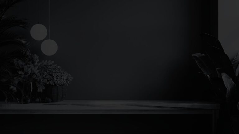 Minimalist desk with various house plants